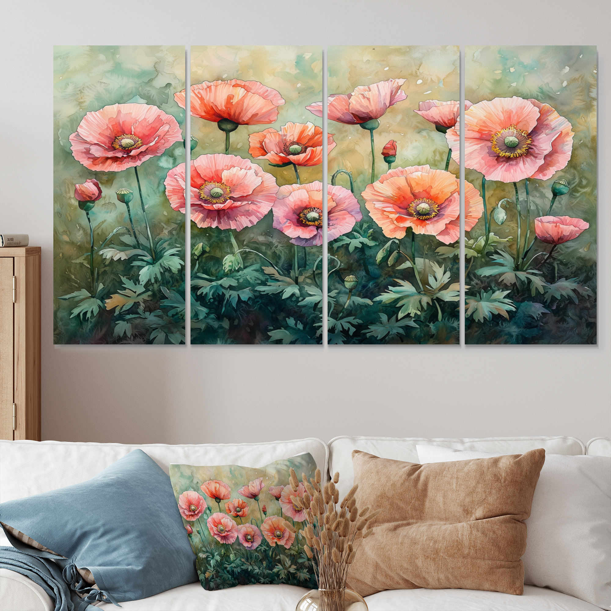 Winston Porter Aidy - Poppies Wall Art - Traditiona Wall Art Decor ...