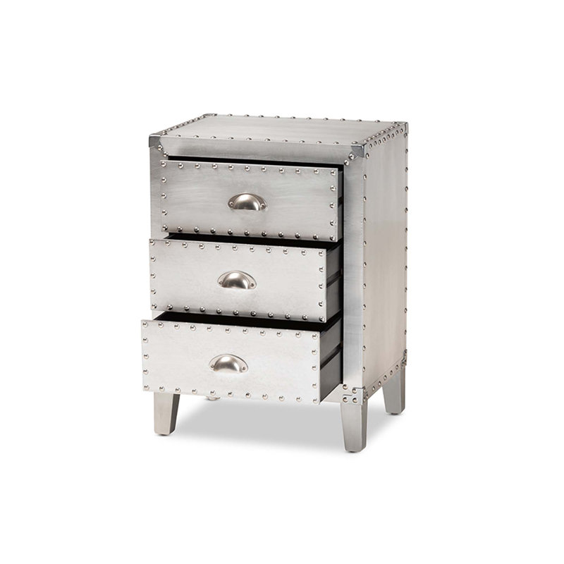 Table de chevet 3 tiroirs Caden