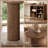 95" Extra Long Sofa Console Table with 360° Rotatable Storage Shelves