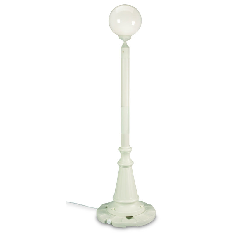 Lampadaire européen 1 lumière 85 po, Blanc