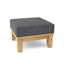 Luxe Outdoor Teak Ottoman