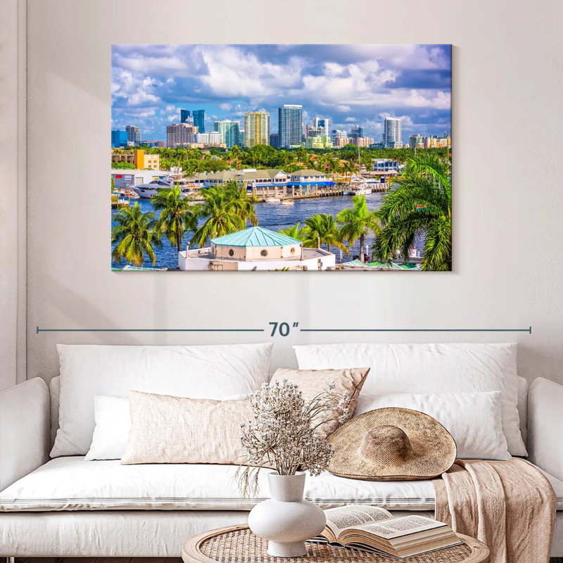 Skyline de Kavia Fort Lauderdale, H 32 po x l 48 po