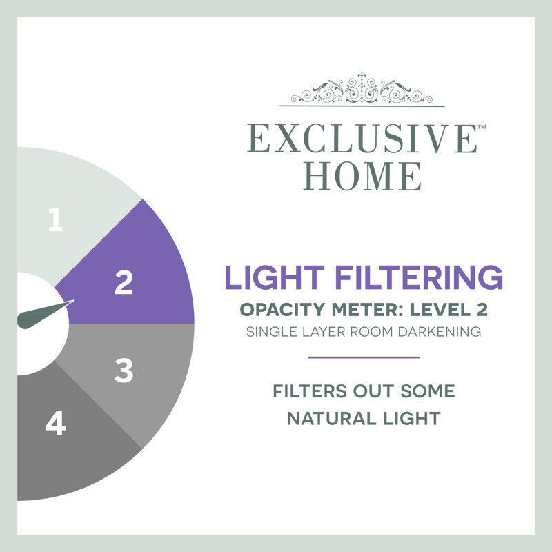 White Textured Polyester Light-Filtering Curtain Panels, 50" x 84"