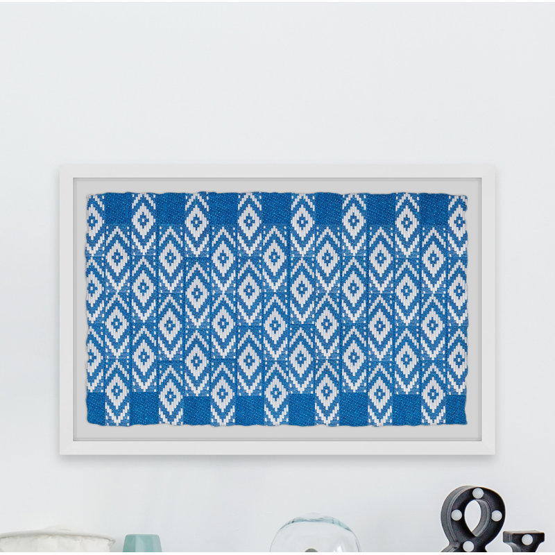 Alternate Diamond Pattern - Single Picture Frame Print, 20cm H x 30cm W x 3.81cm D