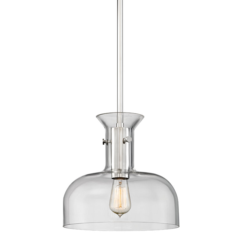 Coffey 1 - Light Pendant, Aged Brass, 11.5" H X 12" W X 12" D