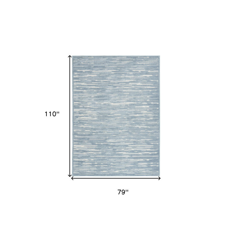 Tapis bleu 7 'x 9'