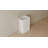 Badeloft Rectangular Stone Resin Freestanding Pedestal Bathroom Sink SB-02-G in Glossy White-35943455