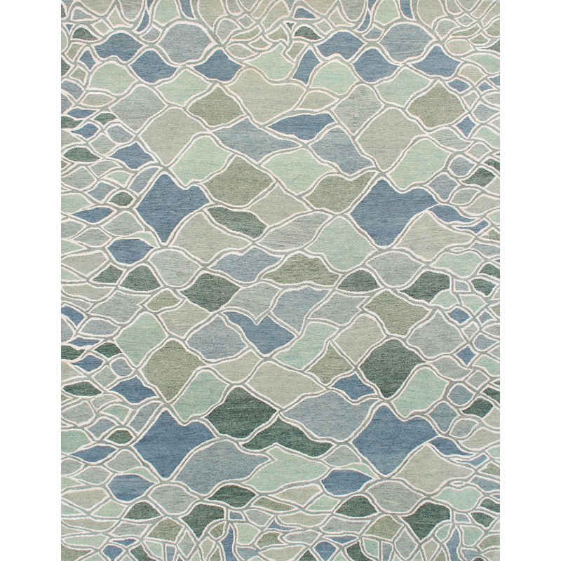 Contemporary Abstract Area Rug, Runner 3' x 6'