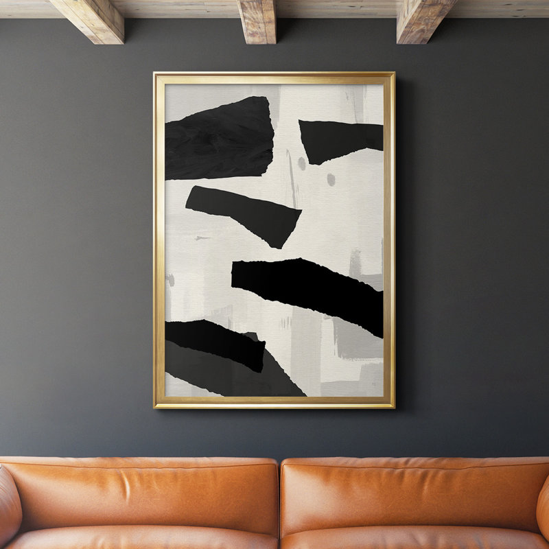 Dulinsky Mountain Paths II, reproduction d'art sur toile, Pas de tapis, Toile avec cadre doré, H 42,5 po x l 30,5 po