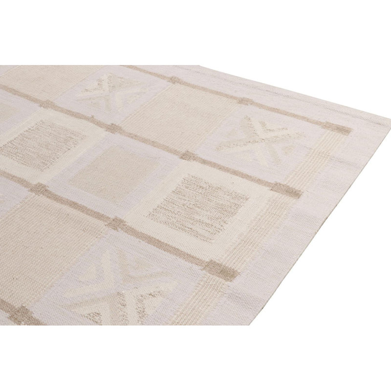 Scandinavian Wool Geometric Area Rug, Rectangle 10' x 14'