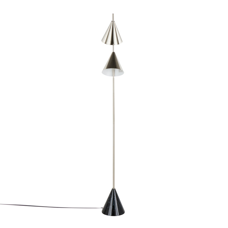 Lampe sur pied contemporaine en métal