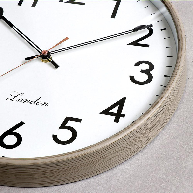 Guevara Wall Clock, Light Brown
