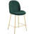 Scoop Gold Stainless Steel Leg Performance Velvet Counter Stool-231606492-221402084