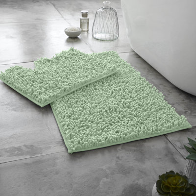 2 Piece Set Rectangle/U-shaped Bath Mat