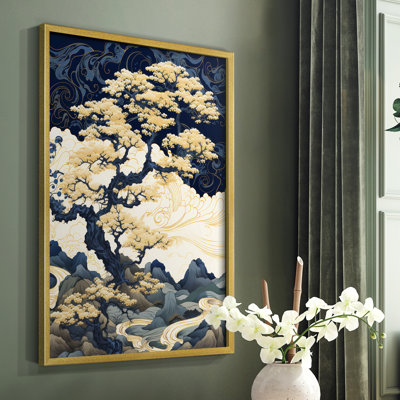 Paysages série CLVII - reproduction encadrée de qualité supérieure - prête à être accrochée - aucun clou requis