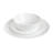 Gibson Home Ultra Break And Crack Resistant Dinnerware Set, Square: Service For 6 (18pcs), Opal Glass