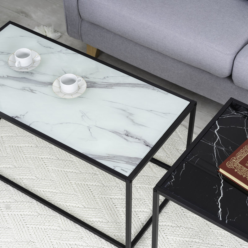 Jermarius Frame Coffee Table, White