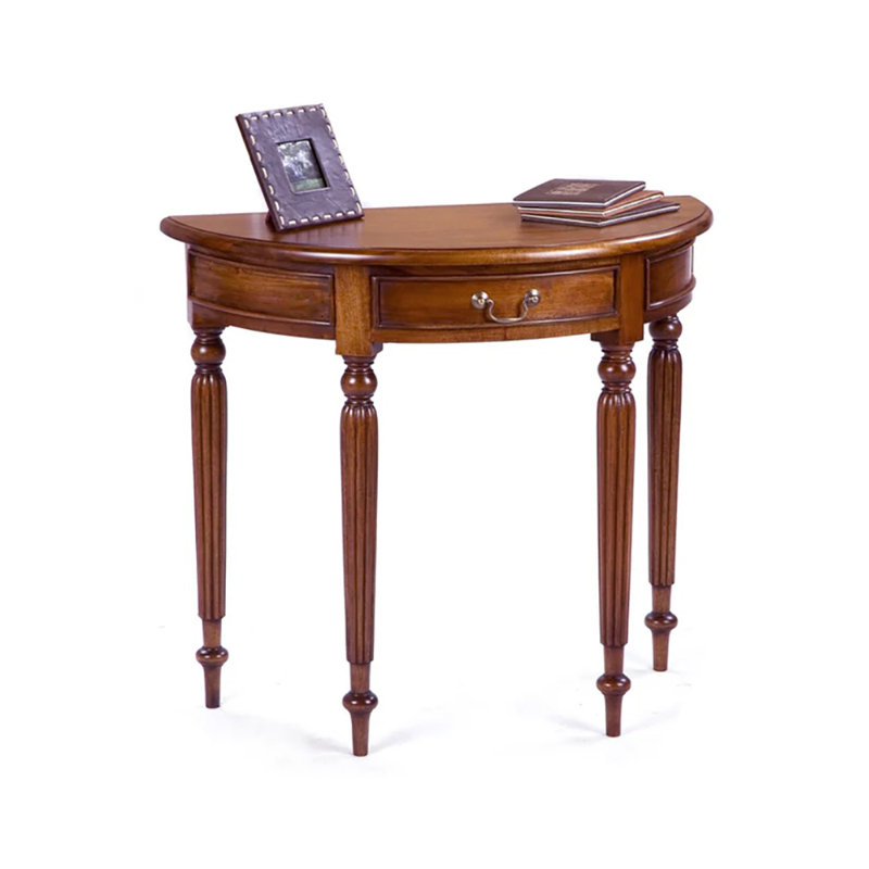 85cm Solid Wood Top Console Table
