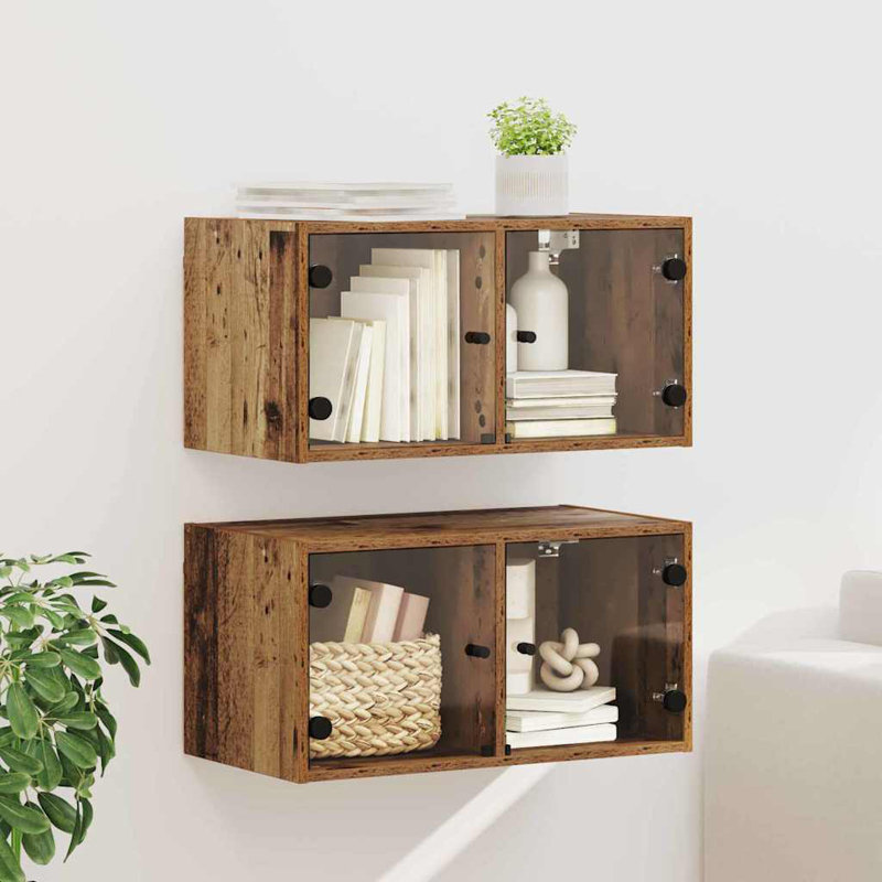 Wall Bathroom Cabinet, Old Wood