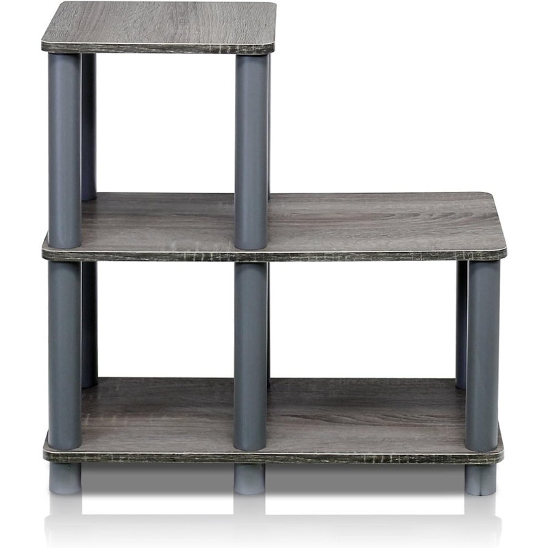 Asid Step Bookcase, French Oak/Gray