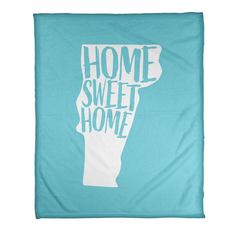 Jeté en polaires pour vermont home, l 52,5 po x L 62,5 po, Bleu sarcelle