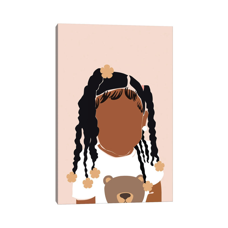 «Baby Girl» par Domonique Brown, reproduction d'art sur toile tendue, H 18 po x l 12 po x 1,5 po
