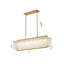Lustre rectangulaire en verre 7 lumières Transitional