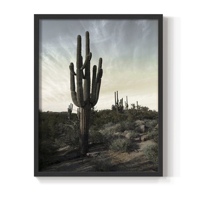 «King of the Desert», reproduction encadrée - bois massif, Noir, H 28 po x l 22 po