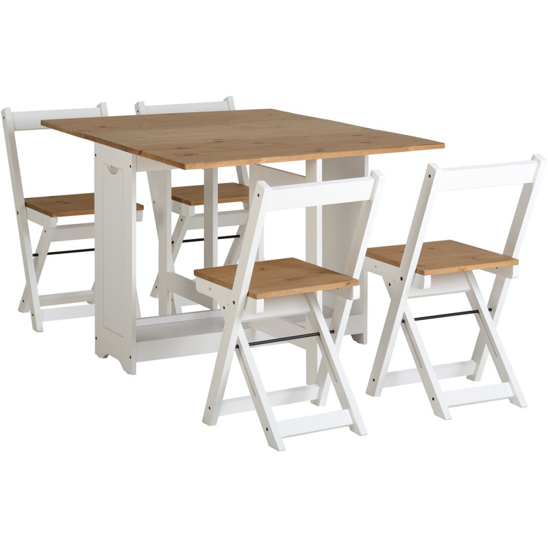 Palmateer 4 - Person Dining Set, White