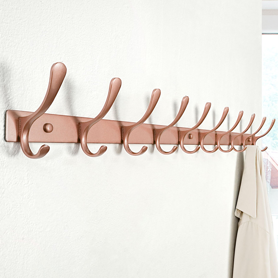 Stainless Steel Wall Mounted Required 10 - Hook Wall Mounted Coat Rack