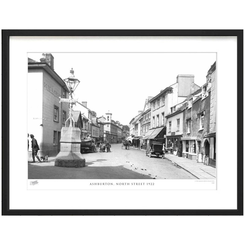 Ashburton, North Street 1922 - Single Picture Frame Print, 60cm H x 80cm W x 2.3cm D