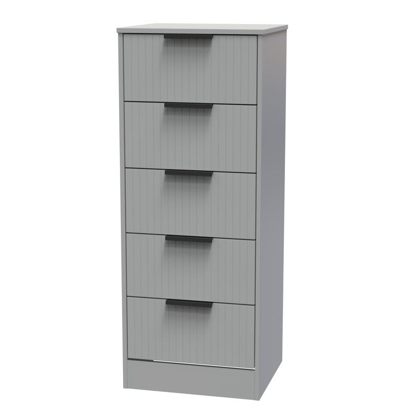Atsumi 45cm W Manufactured Wood Bedside Table, Dusk Grey