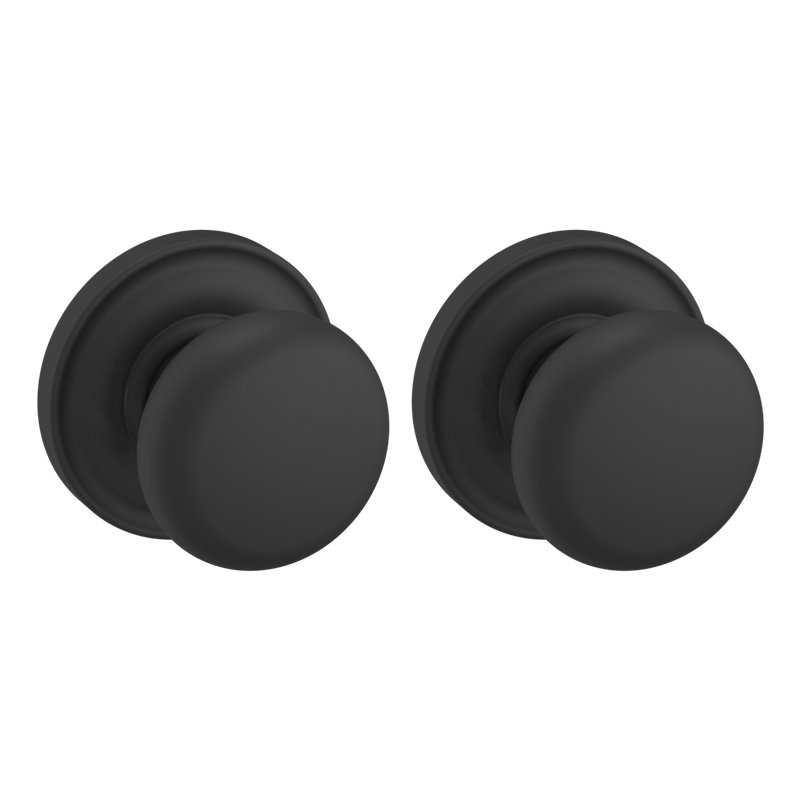 2.09375 Diameter Round, Satin Black