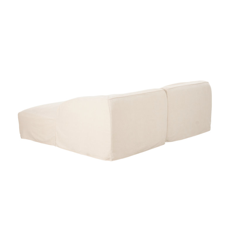 Isla Double Chaise Modular Sectional Beige, Cream Veil Canvas
