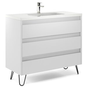 Corrigan Studio® Nealy 40'' Single Bathroom Vanity with Manufactured ...