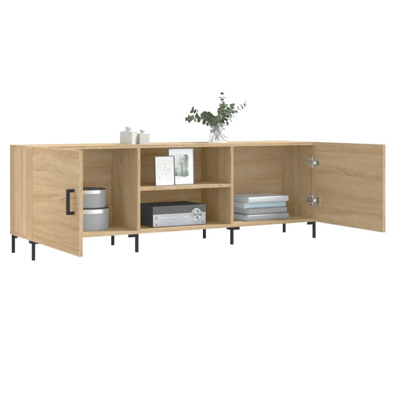Merrilu TV Cabinet 150x30x50 cm Engineered Wood, Sonoma Oak