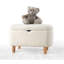 Iley 61cm Wide Oval Solid Colour Cocktail Ottoman