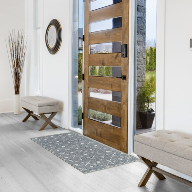 Wyatt & Ash Seta Machine Washable Imagine Printed Chenille Rugs 1-Piece, Rectangle 2' x 4'