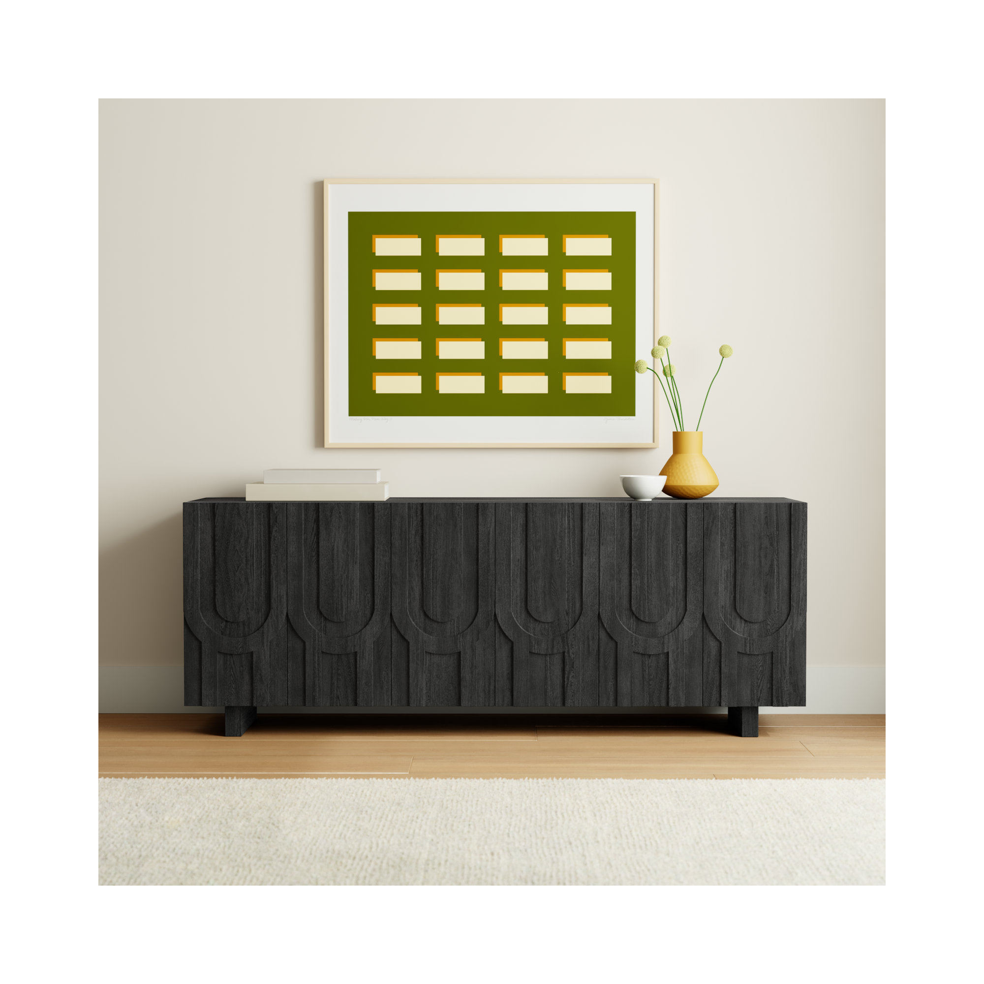 Soraya 72'' Media Console, Dark Totem