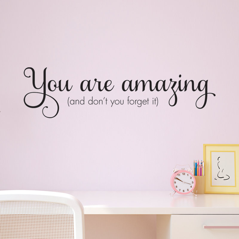 Text & Numbers Wall Decal