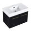Meuble-lavabo mural de 30 po avec lavabo, style châtaignier noir, porte silencieuse en résine à bords épais, armoire moderne de 30 po, finition, charnière silencieuse, rangement-874552408