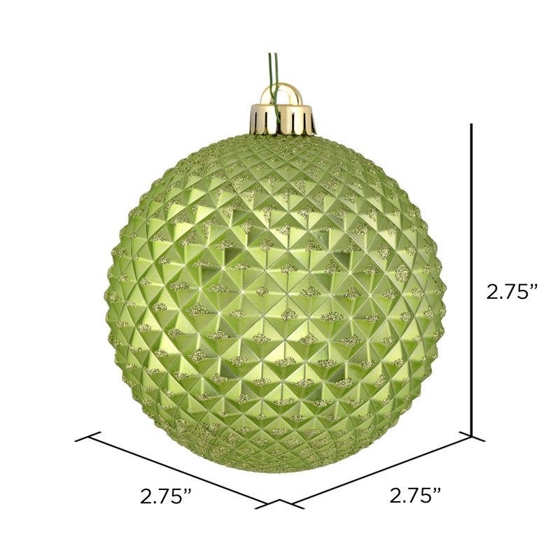 Ornement boule Durian Glitter, Céladon