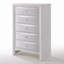 Commode 5 tiroirs Ireland, finition blanche-901939786