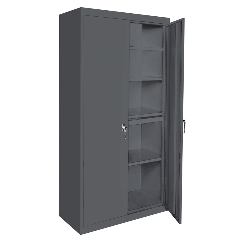 Armoire de rangement Walsall, Gris anthracite, H 78 po x l 36 po x P 18 po