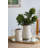 7" Floral Ceramic Pitcher Vase