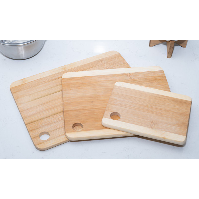 3-Piece Bamboo Cutting Board Set
