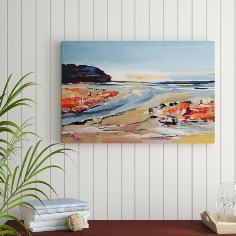 « the beach », reproduction sur toile tendue