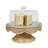 Provence Rattan Cake Stand - Whitewash