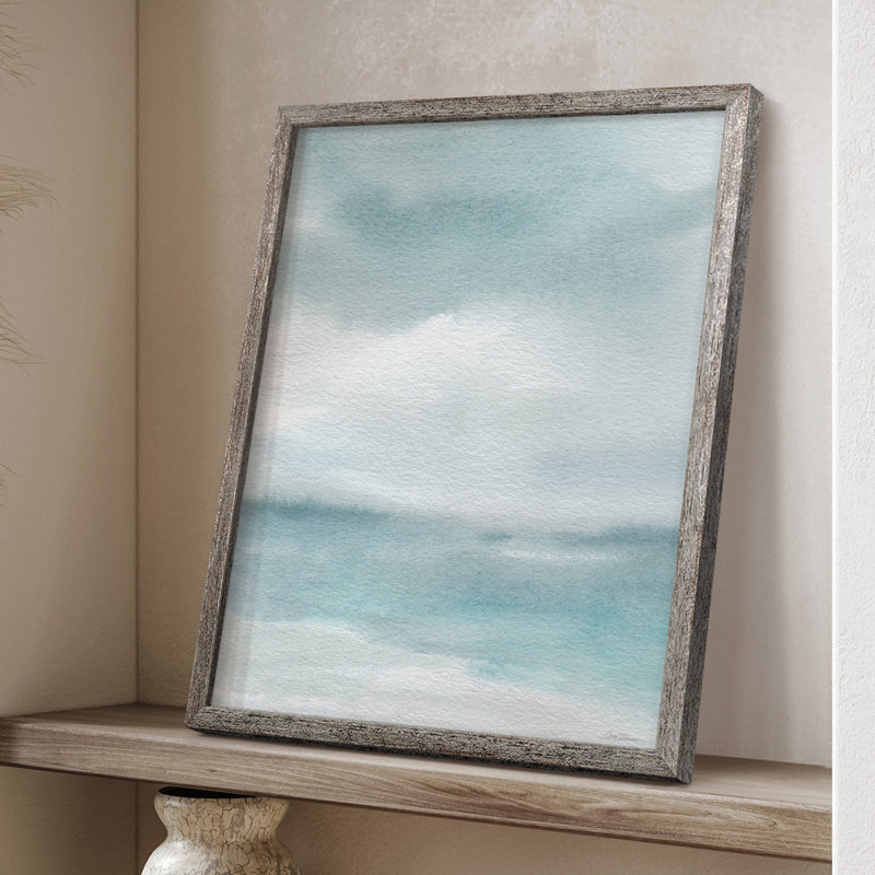 Seaside Sanctuary I, reproduction encadrée - bois massif, H 15 po x l 12 po
