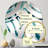 Teal Modern Geometric Tiles - Centre Wave Decorative Mirror-101223658